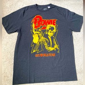 David Bowie 1972 World Tour T-shirt 2XLT Relaxed Fit